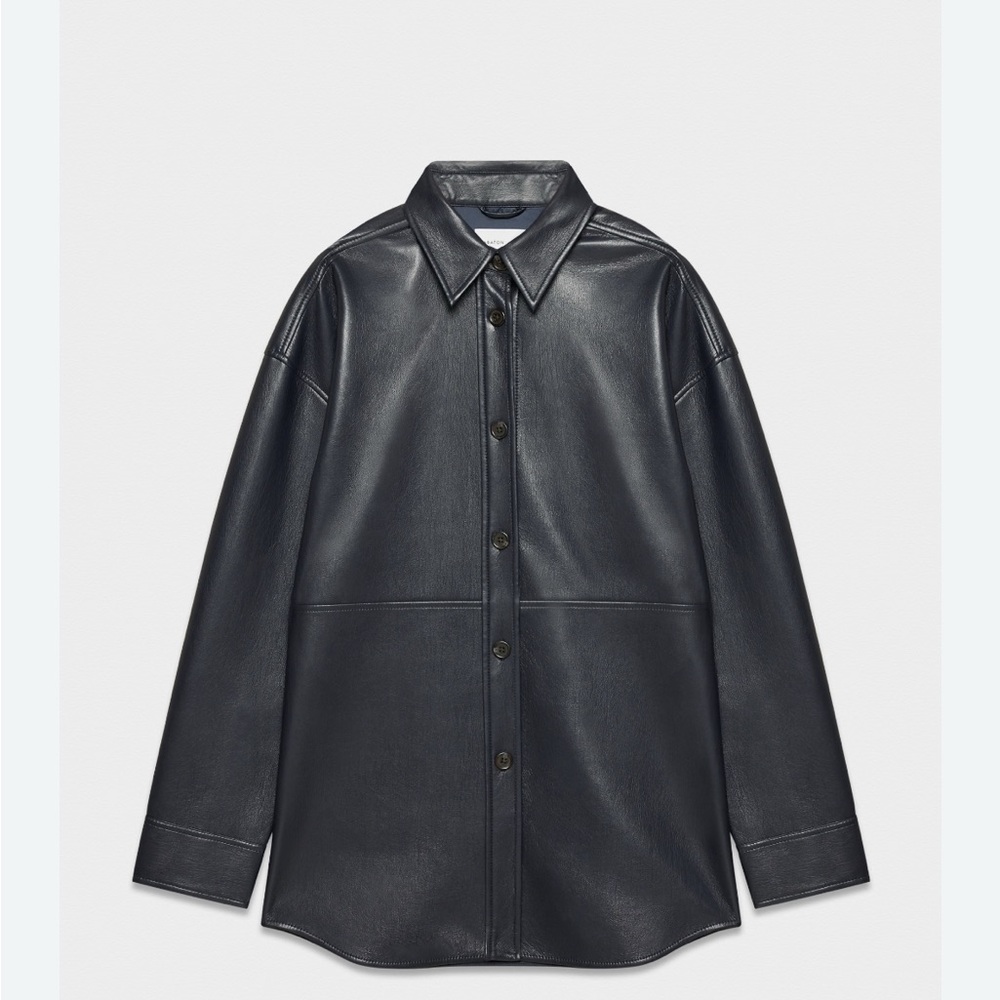 Aritzia Black Leather Jacket